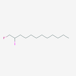 molecular formula C12H24FI B14290666 Dodecane, 1-fluoro-2-iodo- CAS No. 129976-34-7