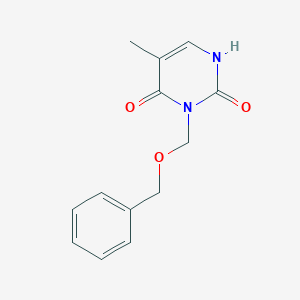 molecular formula C13H14N2O3 B14290669 2,4(1H,3H)-Pyrimidinedione, 5-methyl-3-[(phenylmethoxy)methyl]- CAS No. 119451-90-0