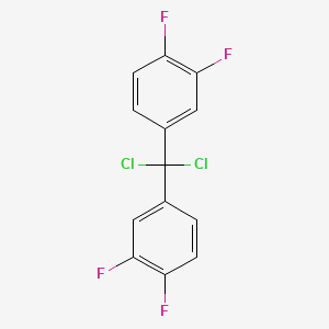 molecular formula C13H6Cl2F4 B14290670 1,1'-(Dichloromethylene)bis(3,4-difluorobenzene) CAS No. 117292-43-0