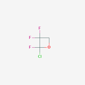 molecular formula C3H2ClF3O B14290702 2-Chloro-2,3,3-trifluorooxetane CAS No. 114639-13-3