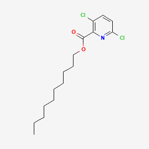 molecular formula C16H23Cl2NO2 B14290708 2-Pyridinecarboxylic acid, 3,6-dichloro-, decyl ester CAS No. 119805-52-6