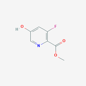 molecular formula C7H6FNO3 B1429073 Methyl 3-fluoro-5-hydroxypicolinate CAS No. 1256836-96-0