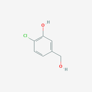 molecular formula C7H7ClO2 B1429075 2-Chloro-5-(hydroxymethyl)phenol CAS No. 1261598-26-8