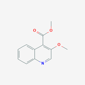 molecular formula C12H11NO3 B1429076 甲基3-甲氧基喹啉-4-羧酸酯 CAS No. 893566-48-8