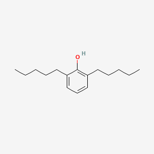 molecular formula C16H26O B14290762 2,6-Dipentylphenol CAS No. 116374-97-1