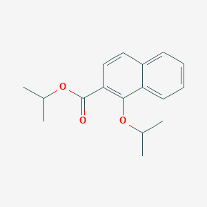 molecular formula C17H20O3 B14290769 2-Naphthalenecarboxylic acid, 1-(1-methylethoxy)-, 1-methylethyl ester CAS No. 138528-14-0