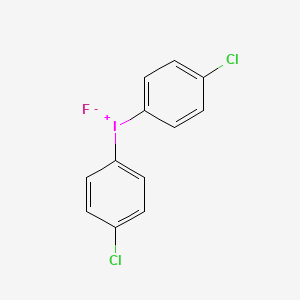 molecular formula C12H8Cl2FI B14290817 Bis(4-chlorophenyl)iodanium fluoride CAS No. 115973-99-4