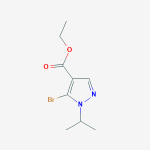 molecular formula C9H13BrN2O2 B1429082 5-溴-1-异丙基-1H-吡唑-4-甲酸乙酯 CAS No. 1374257-90-5