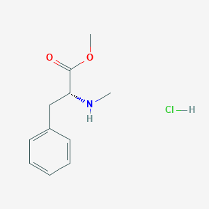 molecular formula C11H16ClNO2 B1429083 N-methyl-D-phenylalanine methyl ester hydrochloride CAS No. 130008-09-2