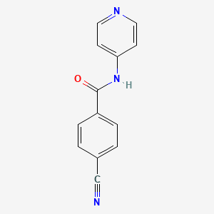 molecular formula C13H9N3O B14290831 Benzamide, 4-cyano-N-4-pyridinyl- CAS No. 113204-29-8