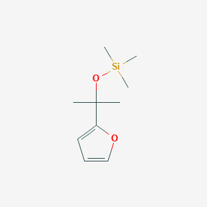 {[2-(Furan-2-yl)propan-2-yl]oxy}(trimethyl)silane