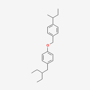 Benzene, 1-(2-ethylbutyl)-4-((4-(1-methylpropyl)phenyl)methoxy)-