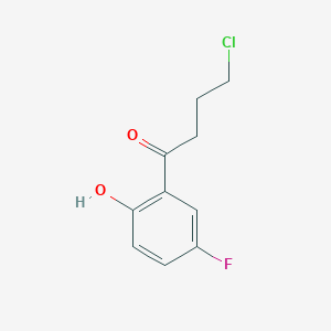 molecular formula C10H10ClFO2 B1429085 4-Chloro-1-(5-fluoro-2-hydroxyphenyl)butan-1-one CAS No. 79214-31-6