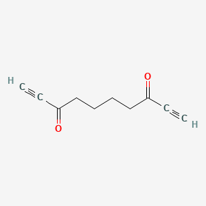 molecular formula C10H10O2 B14290855 Deca-1,9-diyne-3,8-dione CAS No. 117496-37-4