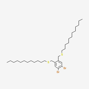 1,2-Dibromo-4,5-bis[(dodecylsulfanyl)methyl]benzene