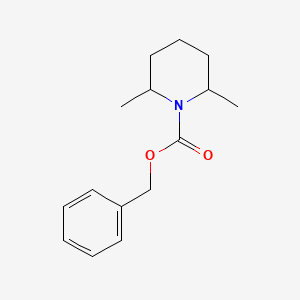 molecular formula C15H21NO2 B14290882 Benzyl 2,6-dimethylpiperidine-1-carboxylate CAS No. 117139-95-4