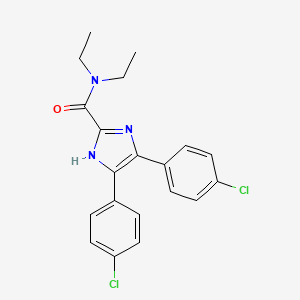 4,5-Bis(4-chlorophenyl)-N,N-diethyl-1H-imidazole-2-carboxamide