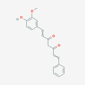 molecular formula C20H18O4 B14290894 1-(4-Hydroxy-3-methoxyphenyl)-7-phenylhepta-1,6-diene-3,5-dione CAS No. 138349-28-7