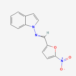 1H-Indol-1-amine, N-[(5-nitro-2-furanyl)methylene]-