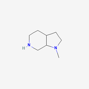 molecular formula C8H16N2 B1429092 1-甲基八氢-1H-吡咯并[2,3-c]吡啶 CAS No. 1432681-53-2