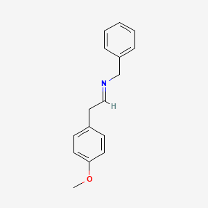 molecular formula C16H17NO B14290924 (1E)-N-Benzyl-2-(4-methoxyphenyl)ethan-1-imine CAS No. 112402-33-2