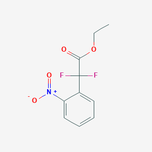 molecular formula C10H9F2NO4 B1429093 2,2-二氟-2-(2-硝基苯基)乙酸乙酯 CAS No. 1308915-12-9
