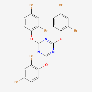 molecular formula C21H9Br6N3O3 B14290932 2,4,6-Tris(2,4-dibromophenoxy)-1,3,5-triazine CAS No. 114567-97-4