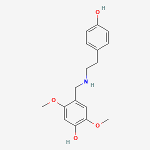 4-({[2-(4-Hydroxyphenyl)ethyl]amino}methyl)-2,5-dimethoxyphenol