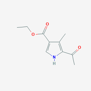 molecular formula C10H13NO3 B14290981 Ethyl 5-acetyl-4-methyl-1H-pyrrole-3-carboxylate CAS No. 112381-07-4