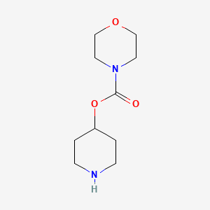 molecular formula C10H18N2O3 B1429099 Piperidin-4-yl morpholine-4-carboxylate CAS No. 1519741-86-6