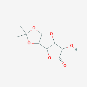 molecular formula C₉H₁₂O₆ B014291 (3aR,3bS,6S,6aR,7aR)-6-羟基-2,2-二甲基四氢呋喃[2',3':4,5]呋喃[2,3-d][1,3]二氧杂-5(3aH)-酮 CAS No. 20513-98-8