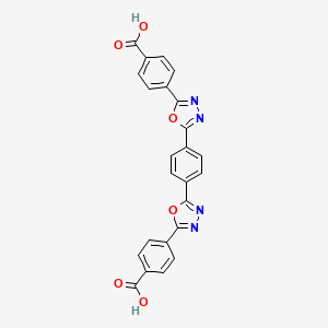 4,4'-[1,4-Phenylenedi(1,3,4-oxadiazole-5,2-diyl)]dibenzoic acid