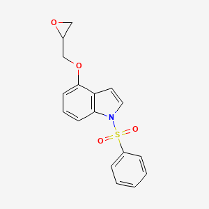 1-(Benzenesulfonyl)-4-[(oxiran-2-yl)methoxy]-1H-indole