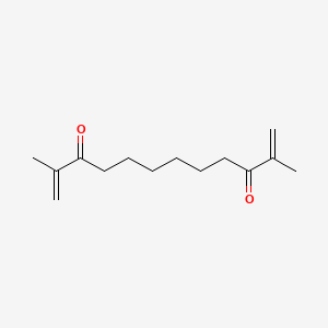 molecular formula C14H22O2 B14291020 1,11-Dodecadiene-3,10-dione, 2,11-dimethyl- CAS No. 115948-24-8