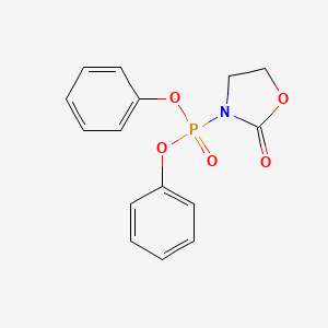 Phosphonic acid, (2-oxo-3-oxazolidinyl)-, diphenyl ester