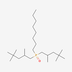 molecular formula C24H51OP B14291067 Phosphine oxide, octylbis(2,4,4-trimethylpentyl)- CAS No. 118202-16-7