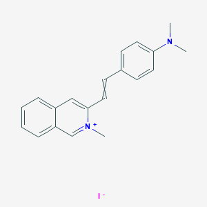 3-{2-[4-(Dimethylamino)phenyl]ethenyl}-2-methylisoquinolin-2-ium iodide