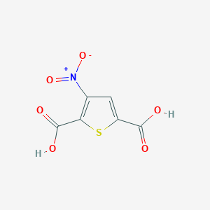 molecular formula C6H3NO6S B1429109 3-硝基噻吩-2,5-二羧酸 CAS No. 1437794-39-2
