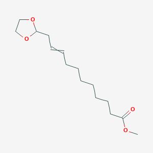 molecular formula C15H26O4 B14291091 Methyl 11-(1,3-dioxolan-2-YL)undec-9-enoate CAS No. 114020-92-7