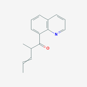 2-Methyl-1-(quinolin-8-yl)pent-3-en-1-one