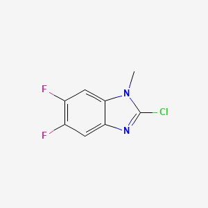 molecular formula C8H5ClF2N2 B1429110 2-Chloro-5,6-difluoro-1-methylbenzimidazole CAS No. 1353679-55-6