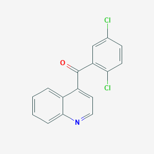 molecular formula C16H9Cl2NO B1429111 4-(2,5-Dichlorobenzoyl)quinoline CAS No. 1706462-38-5