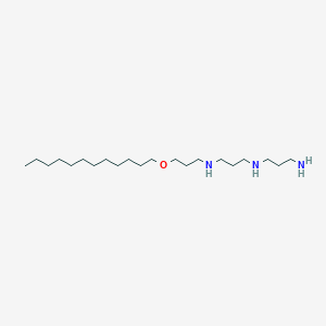 molecular formula C21H47N3O B14291116 N~1~-(3-Aminopropyl)-N~3~-[3-(dodecyloxy)propyl]propane-1,3-diamine CAS No. 113784-34-2