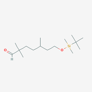 7-{[tert-Butyl(dimethyl)silyl]oxy}-2,2,5-trimethylheptanal