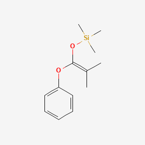 Silane, trimethyl[(2-methyl-1-phenoxy-1-propenyl)oxy]-