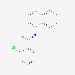 1-Naphthalenamine, N-[(2-chlorophenyl)methylene]-