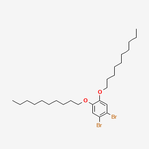 molecular formula C26H44Br2O2 B14291166 1,2-Dibromo-4,5-bis(decyloxy)benzene CAS No. 118132-05-1