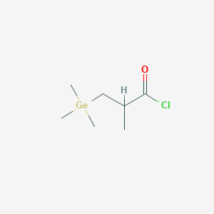 2-Methyl-3-(trimethylgermyl)propanoyl chloride