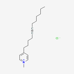 molecular formula C18H28ClN B14291209 4-(Dodec-5-YN-1-YL)-1-methylpyridin-1-ium chloride CAS No. 113893-22-4