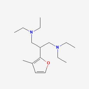 molecular formula C16H30N2O B14291213 N~1~,N~1~,N~3~,N~3~-Tetraethyl-2-(3-methylfuran-2-yl)propane-1,3-diamine CAS No. 112430-03-2